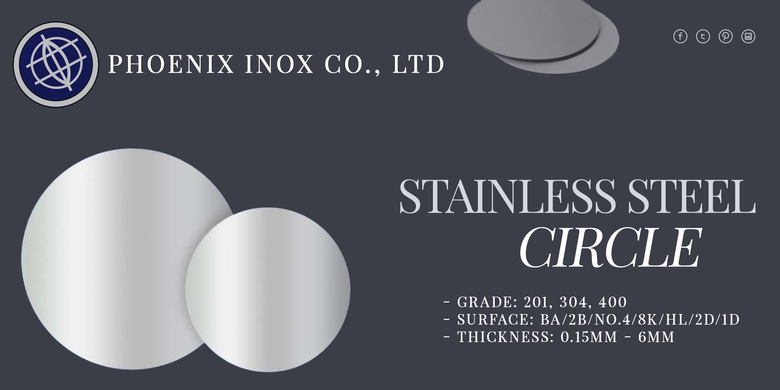 WE SPECIALIZE IN STAINLESS STEEL CIRCLES & PIPES